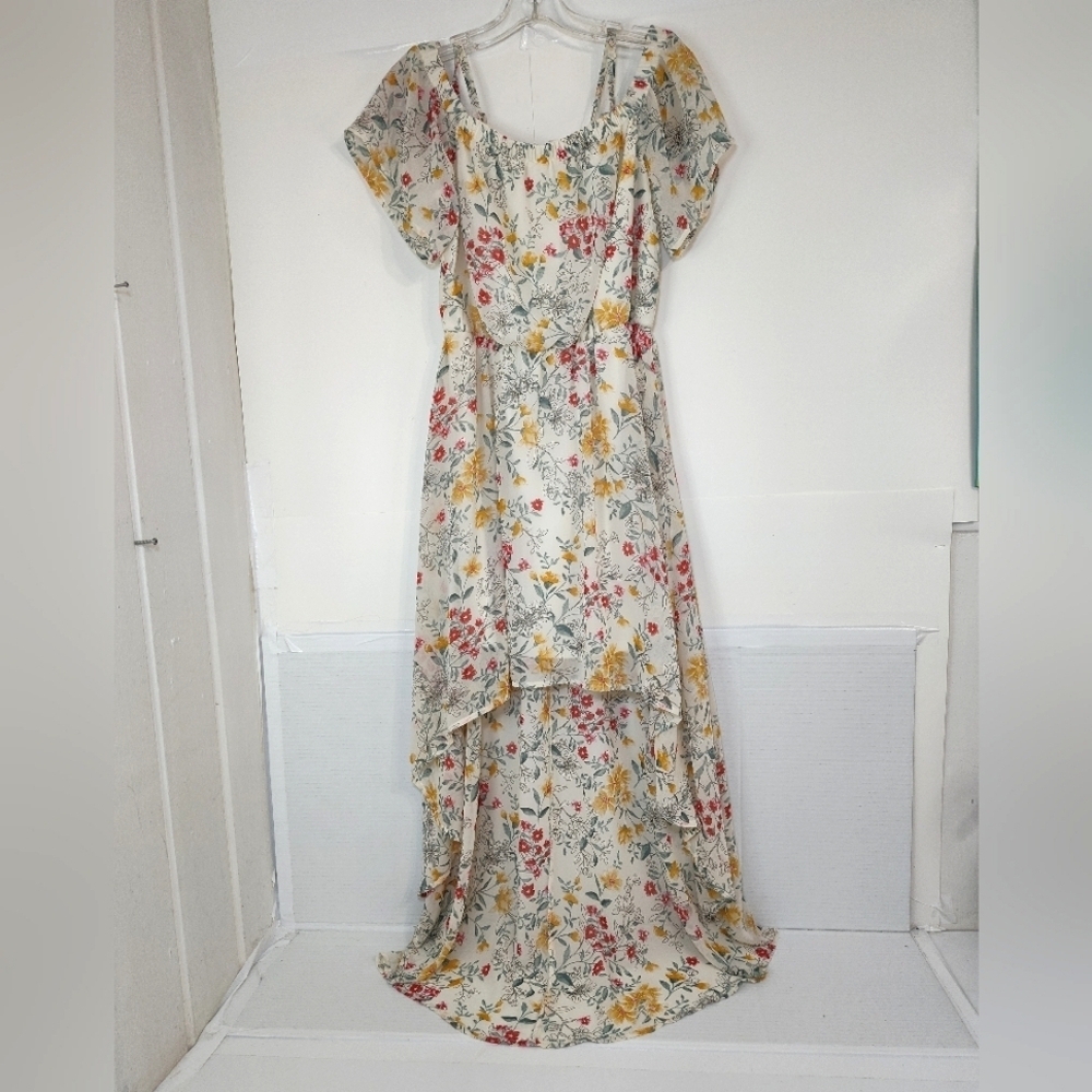 AUW Womens Floral Print Spring Dresses Size (S)